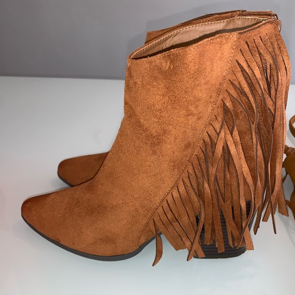 JusFab Fringe Booties - Picture 5 of 8